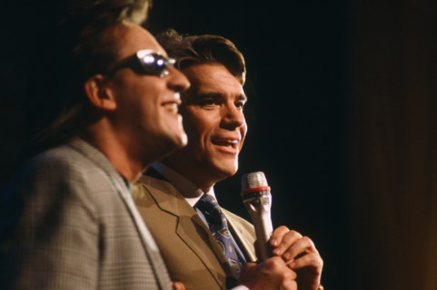 Gilbert Montagné et Bernard Tapie, 1990