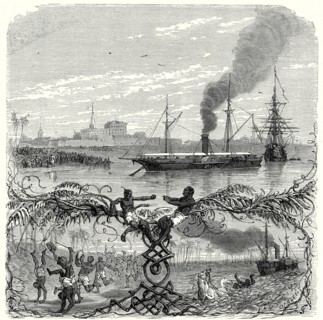 The first steamship in Africa