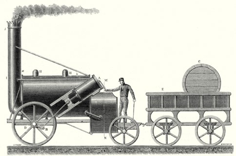 La 'Fusée', locomotive de George et Robert Stephenson