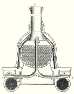 Avant d'une locomotive ou boîte à fumée
