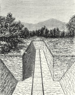 Cunette d'une tranchée