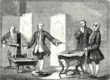 Le physicien Jallabert découvre le pouvoir des pointes
