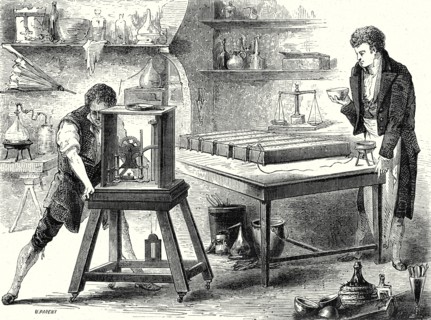 Davy décompose les alcalis par la pile voltaïque (1807)