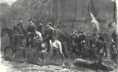 End Of The American Civil War, Flight Of President Jefferson Davis And His Ministers Over The