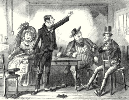 Pickwick Papers, ìMr. Stiggins, getting on his legs as well as he could, proceeded to deliver an