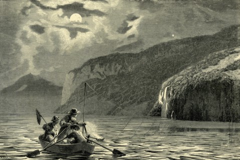 Fishing on the Swiss lakes, Switzerland