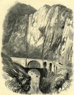 THE DEVIL'S BRIDGE, ON THE ST. GOTHARD ROAD, Switzerland