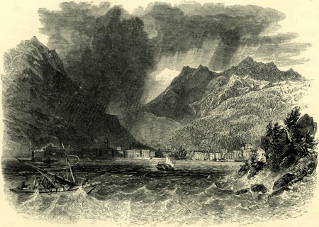 STORM ON LAKE COMO, Italy
