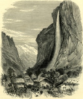 THE STAUBBACH AND VALLEY OF LAUTERBRUNNEN, Switzerland