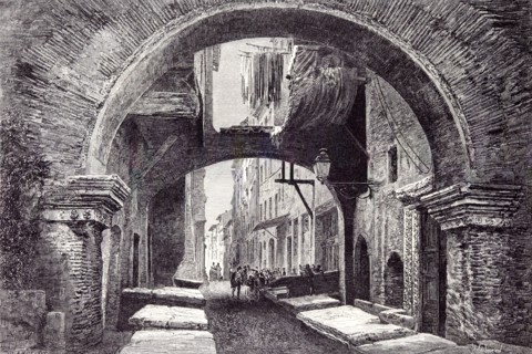 Rome Italy 1875, Pescheria Vecchia