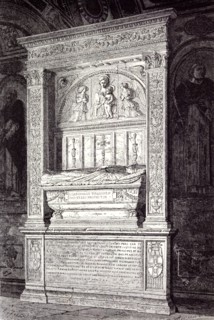Rome Italy 1875, TOMB  OF CARDINAL FERRICI,  AT THE MINERVA
