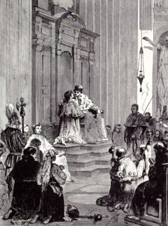 Rome Italy 1875, THE GRAND PENITENTIARY AT ST. PETER'S