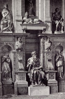 Rome Italy 1875, MAUSOLEUM OF JULIUS  II.;  THE MOSES  OF MICHELANGELO