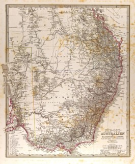 Australia Map Gotha, Justus Perthes, 1872, Atlas. Perthes, Johan Georg Justus 1749 Ã¢â‚¬â€ú 1816,