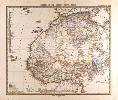 Africa Map Gotha, Justus Perthes, 1875, Atlas. Perthes, Johan Georg Justus 1749 Ã¢â‚¬â€ú 1816,