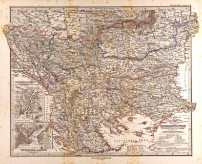 Europe Map 1872 Gotha, Justus Perthes, 1872, Atlas. Perthes, Johan Georg Justus 1749 Ã¢â‚¬â€ú 1816,