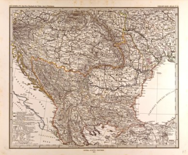 Eastern Europe Map Gotha, Justus Perthes, 1874, Atlas. Perthes, Johan Georg Justus 1749 Ã¢â‚¬â€ú