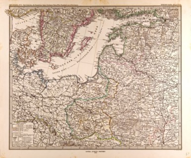 Eastern Europe Map 1873 Gotha, Justus Perthes, 1872, Atlas. Perthes, Johan Georg Justus 1749