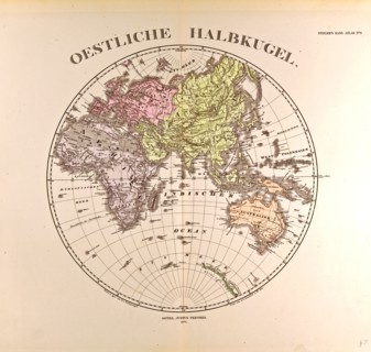 Eastern Hemisphere  Gotha, Justus Perthes, 1872, Atlas. Perthes, Johan Georg Justus 1749 Ã¢â‚¬â€ú