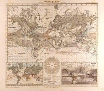 World Map Gotha, Justus Perthes, 1872, Atlas. Perthes, Johan Georg Justus 1749 Ã¢â‚¬â€ú 1816,