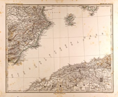 Spain Madrid Gotha, Justus Perthes, 1872, Atlas. Perthes, Johan Georg Justus 1749 Ã¢â‚¬â€ú 1816,