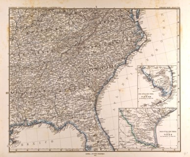 U.S.A. MapGotha, Justus Perthes, 1872, Atlas. Perthes, Johan Georg Justus 1749 Ã¢â‚¬â€ú 1816,