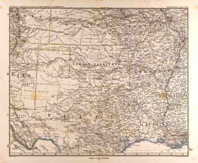 U.S.A. MapGotha, Justus Perthes, 1872, Atlas. Perthes, Johan Georg Justus 1749 Ã¢â‚¬â€ú 1816,