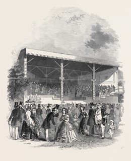 THE CONCERT MONSTRE, AT THE SURREY ZOOLOGICAL GARDENS, 1845