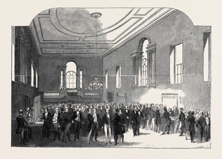 THE RECEPTION ROOM, AT THE TOWN HALL, CAMBRIDGE, BRITISH ASSOCIATION FOR THE ADVANCEMENT OF SCIENCE