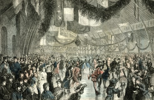 Skating Club, Quebec, Canada, 19th century
