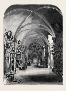 EASTER MONDAY, THE ELIZABETHAN ARMOURY, TOWER OF LONDON.