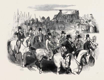 THE SHERIFF OF OXFORD'S JAVELIN MEN, ESCORTING THE JUDGES OF ASSIZE.
