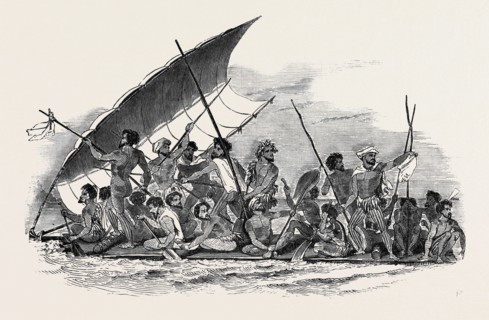 RAFT OF GAMBIER ISLANDERS