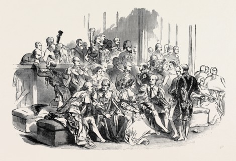THE AMBASSADORS' AND CHURCH BENCHES, HOUSE OF LORDS.