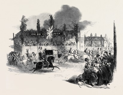 HER MAJESTY LEAVING BUCKINGHAM