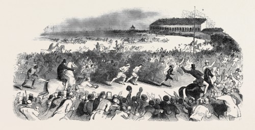 GREAT FOOT RACE, AT HOBOKEN, NEW YORK.