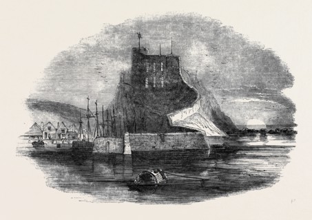 GURNSEY, ST. PETER'S PORT, AND CASTLE CORNET.