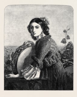 THE TAMBOURINE GIRL OF PROCIDA, PAINTED BY LEOPOLD ROBERT