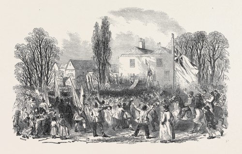 PRESENTATION OF THE ADDRESS TO THE HON. A.H. VERNON AT BARLOWFOLD, CELEBRATION OF THE "MAJORITY" OF