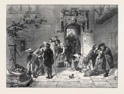 "THE POST OFFICE" PAINTED BY F. GOODALL
