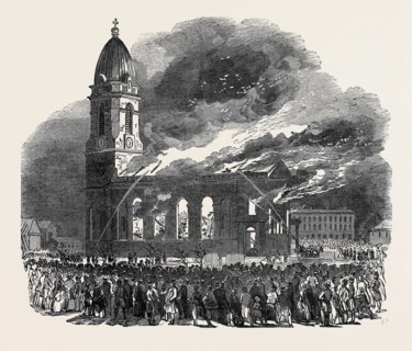 FIRE IN ALL SAINTS CHURCH, AT MANCHESTER