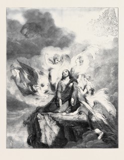 "OUR SAVIOUR AFTER THE TEMPTATION" PAINTED BY SIR GEORGE HAYTER, M.A.S.L.