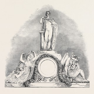 SOUTHERN WING, SCULPTURE OF THE NEW FRONT OF BUCKINGHAM PALACE