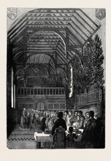 CELEBRATION OF PALM SUNDAY IN THE HALL OF SACKVILLE COLLEGE, EAST GRINSTEAD