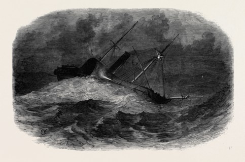 THE "ROYAL ADELAIDE," STEAMSHIP, ON HER PASSAGE FROM CORK TO LONDON