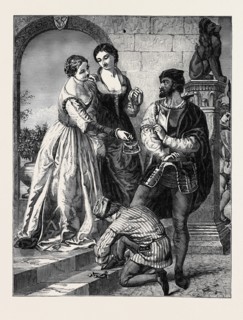 BRITISH INSTITUTION EXHIBITION, NO. 317 "THE DEPARTURE OF THE CHEVALIER BAYARD FROM BRESCIA"