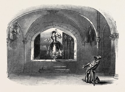 SCENE FROM "IVANHOE," AT THE HAYMARKET THEATRE