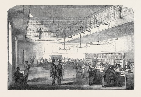 NEW READING ROOM AT THE BANK OF ENGLAND, OPENED ON WEDNESDAY