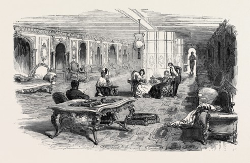 OCEAN STEAM NAVIGATION: GRAND SALOON OF THE "ATLANTIC"