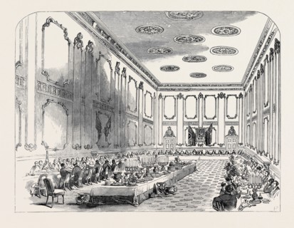 GRAND BANQUET OF THE OFFICERS OF THE COLDSTREAM GUARDS, IN ST. JAMES'S PALACE